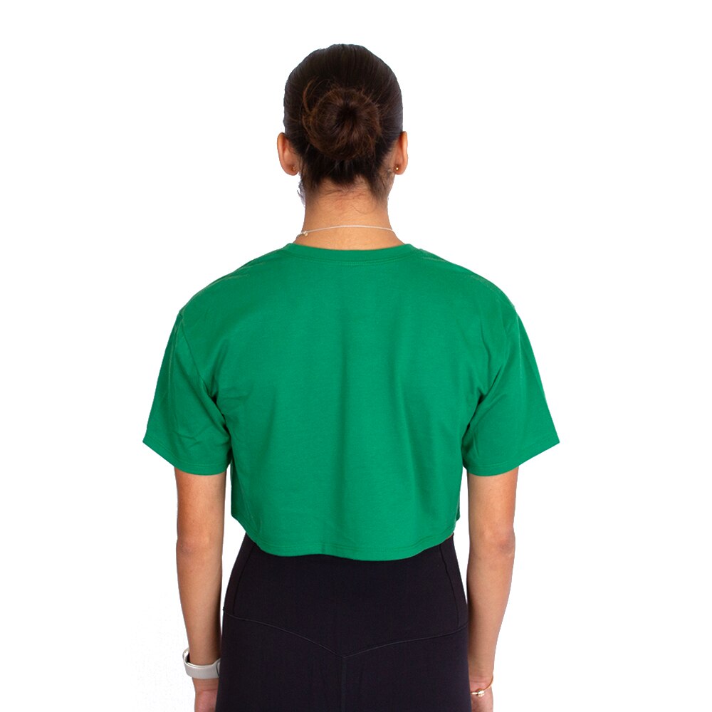Arched Oregon, Zoozatz, Green, Crop Top, Polyester Blend, Women, Boxy, T-Shirt, 796953